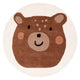 Orso Faccia Tappeto per Bambini Rotondo