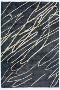 Tapis design - 180 x 121 cm - bleu