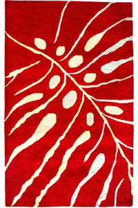 Tappeto di design - 245 x 152 cm - rosso