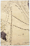 Tapis design 153x243cm - Designerteppich - Rectangle / Beige / 153 x 243 cm Rectangle