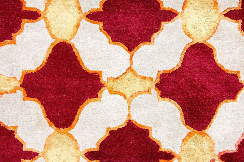 Wollteppich 243 x 152 cm Wohnzimmer Teppich