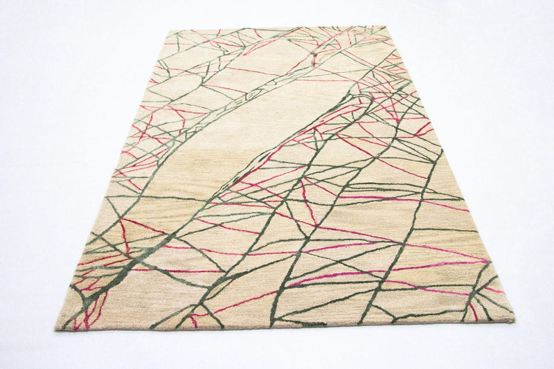 Designer Teppich 242 x 154 cm Wohnzimmer Teppich