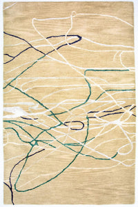 Tapis design - 242 x 153 cm - beige
