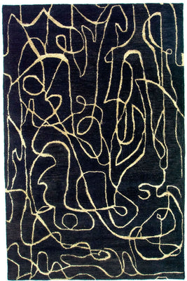 Designer Teppich 243 x 154 cm Wohnzimmer Teppich