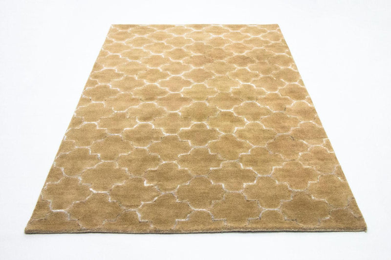 Wollteppich 246 x 156 cm Wohnzimmer Teppich