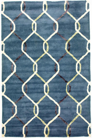 Designer Teppich 240 x 153 cm Wohnzimmer Teppich