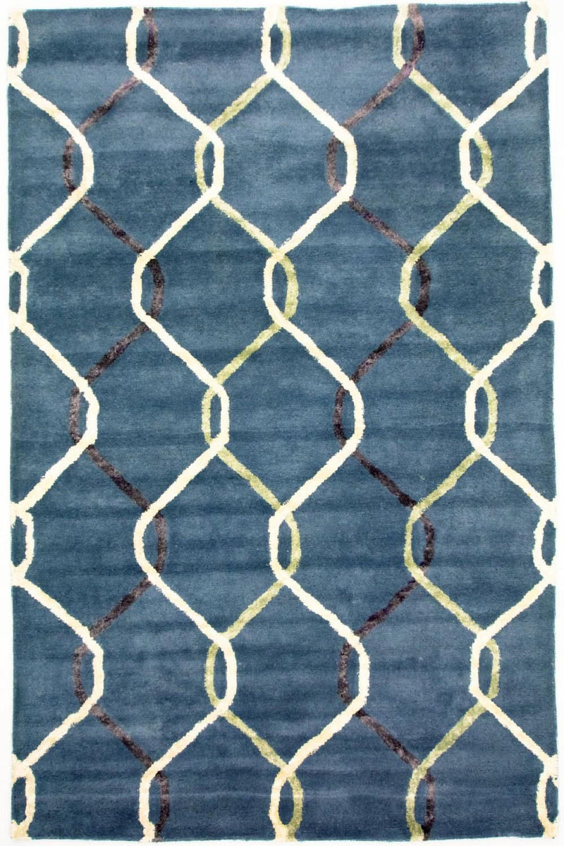 Designer Teppich 240 x 153 cm Wohnzimmer Teppich