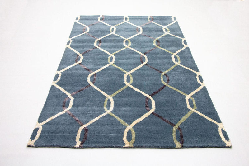 Designer Teppich 240 x 153 cm Wohnzimmer Teppich