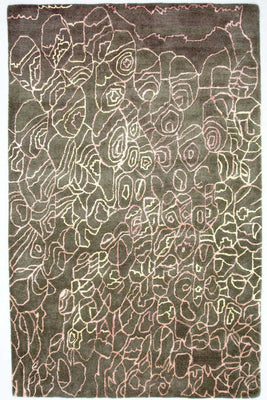 Designer Teppich 244 x 152 cm Teppich Wohnzimmer