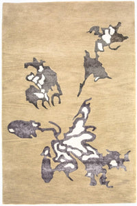 Tapis design - 241 x 154 cm - beige