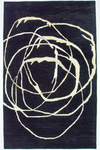 Tapis design - 245 x 153 cm - bleu