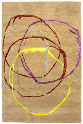 Designer Teppich 246 x 152 cm Teppich Wohnzimmer