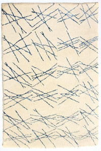 Tapis design - 197 x 138 cm - beige