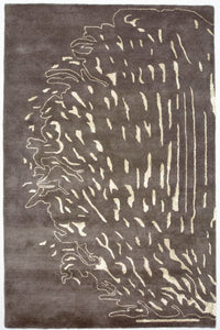 Tapis design - 241 x 153 cm - marron