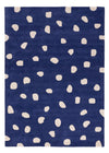 Stone Elegance Tappeto in Lana - Rettangolo / Blu scuro / 120 x 170 cm Rettangolo