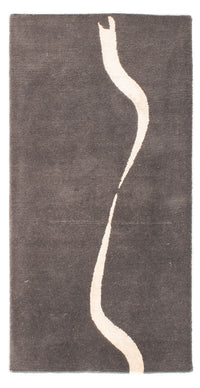 Nepal Teppich 120 x 60 cm - grau