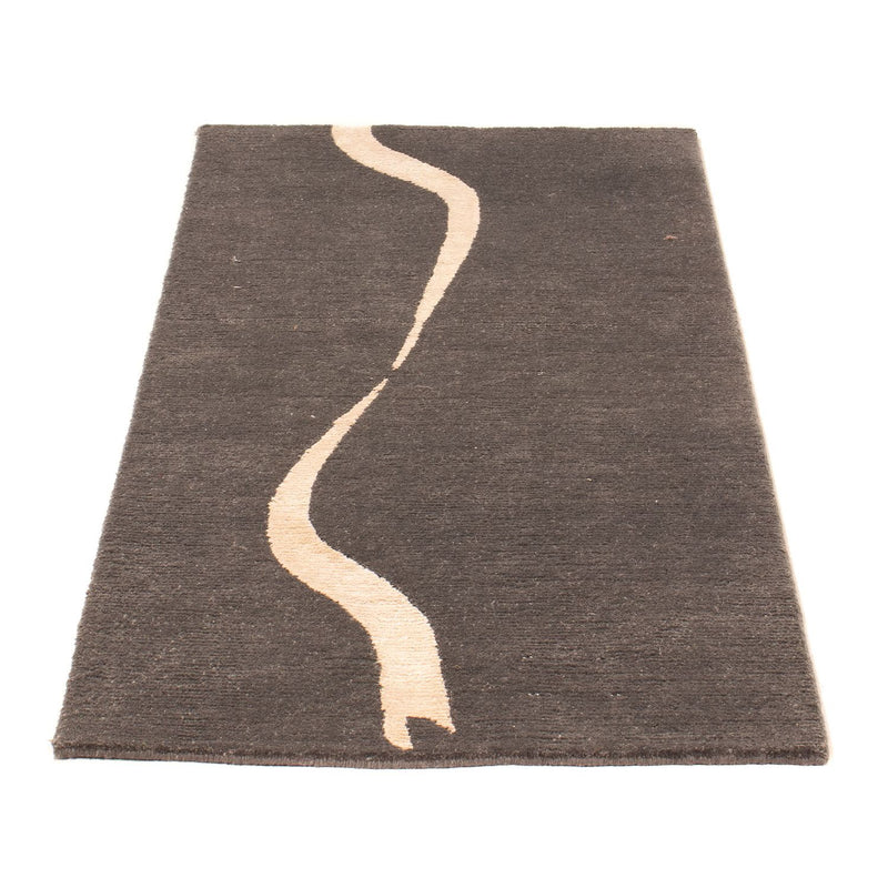 Nepal Teppich 120 x 60 cm - grau