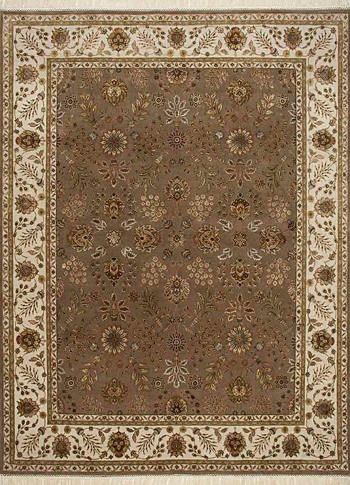 Wollteppich - 360 x 270 cm - beige