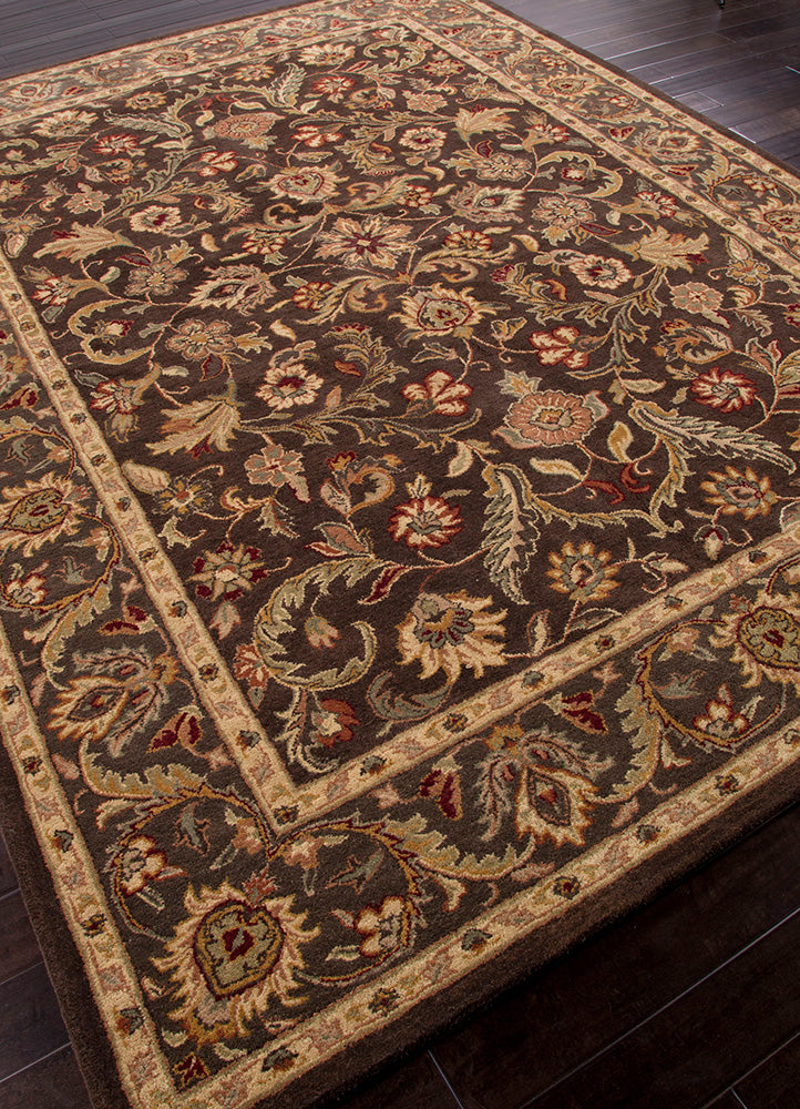 Wollteppich - 300 x 240 cm - dunkelbeige