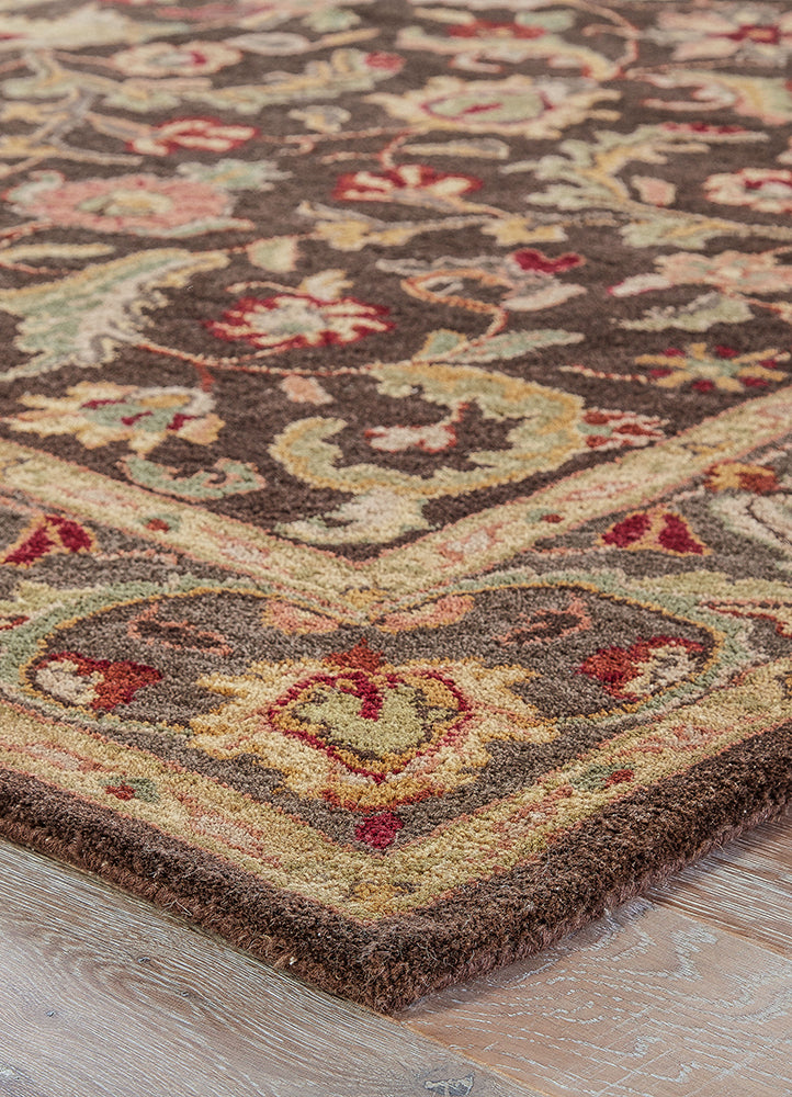 Wollteppich - 300 x 240 cm - dunkelbeige