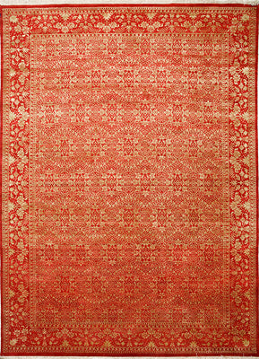 Tapis en laine - 395 x 295 cm - orange