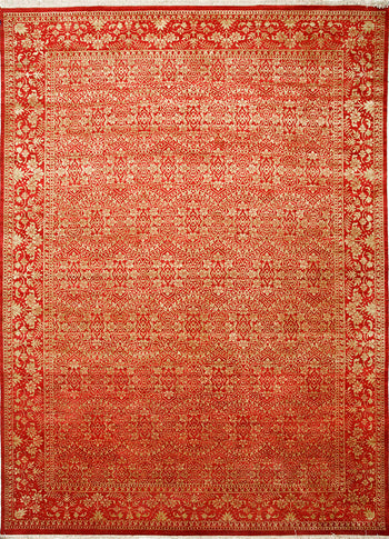 Wollteppich - 395 x 295 cm - orange