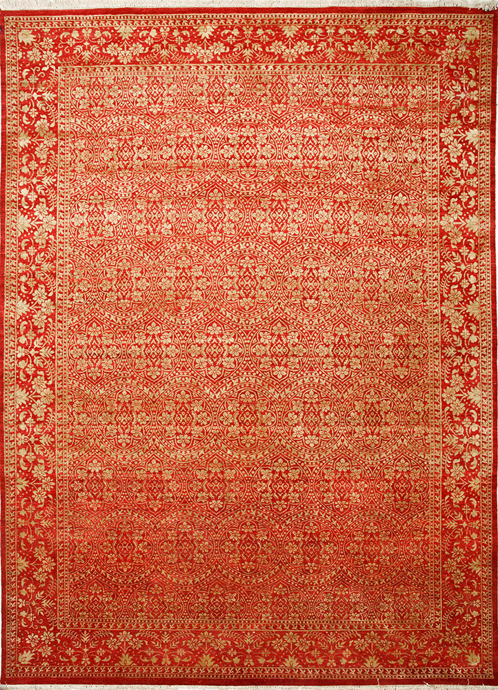 Wollteppich - 395 x 295 cm - orange