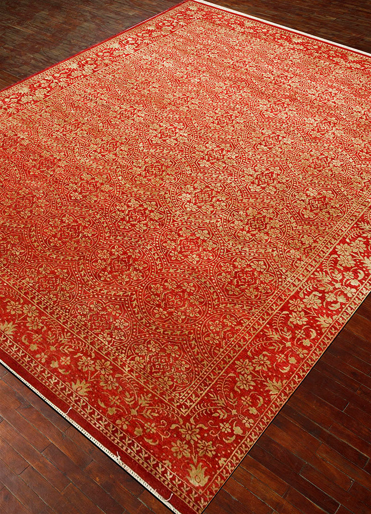 Wollteppich - 395 x 295 cm - orange