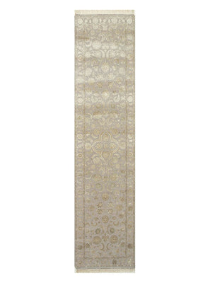 Tapis de couloir Tapis en laine - 240 x 75 cm - crème