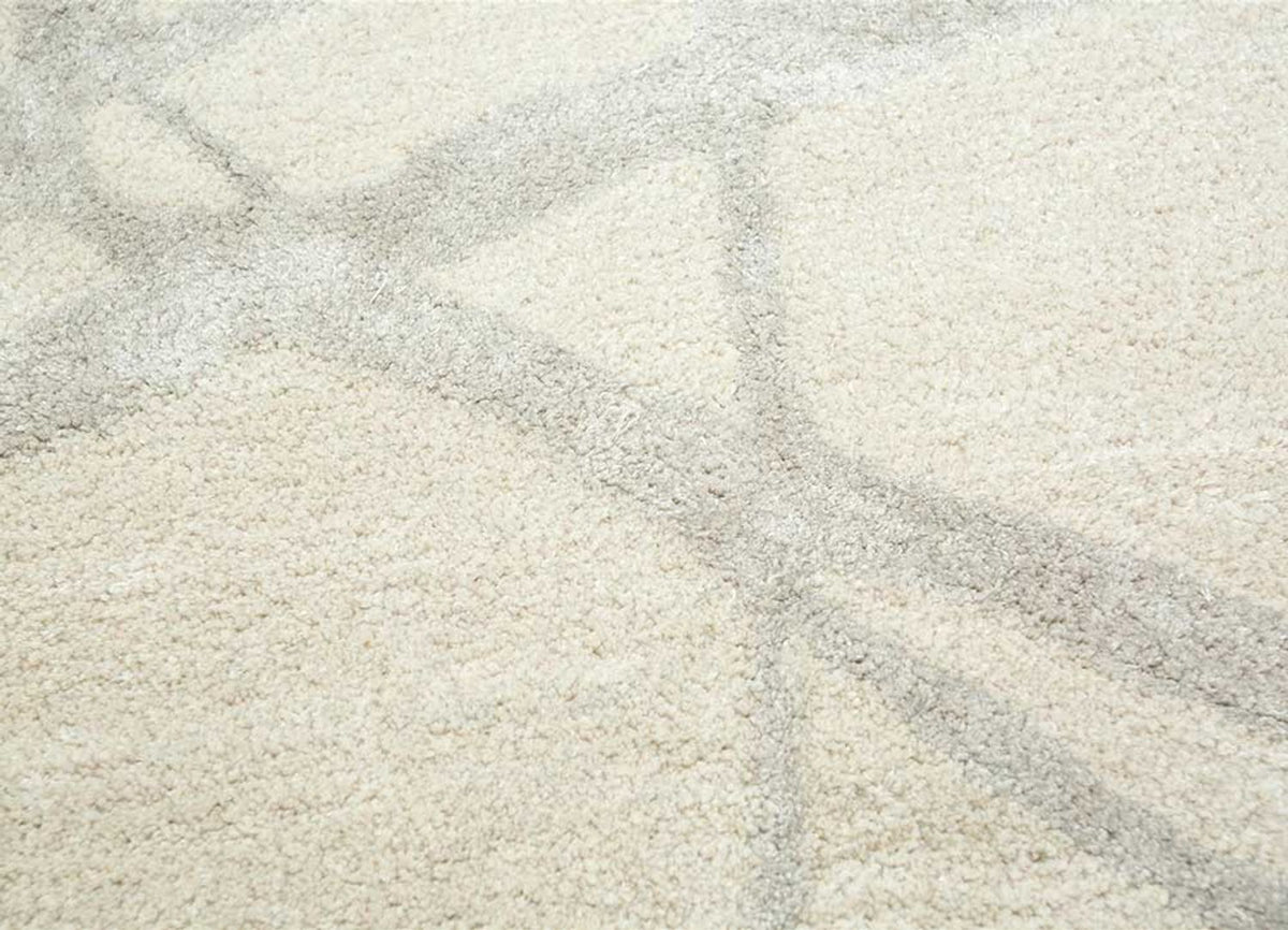 Wollteppich - 240 x 150 cm - creme