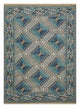 Wollteppich - 240 x 150 cm - hellblau