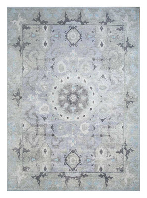 Tapis en laine - 360 x 270 cm - argent