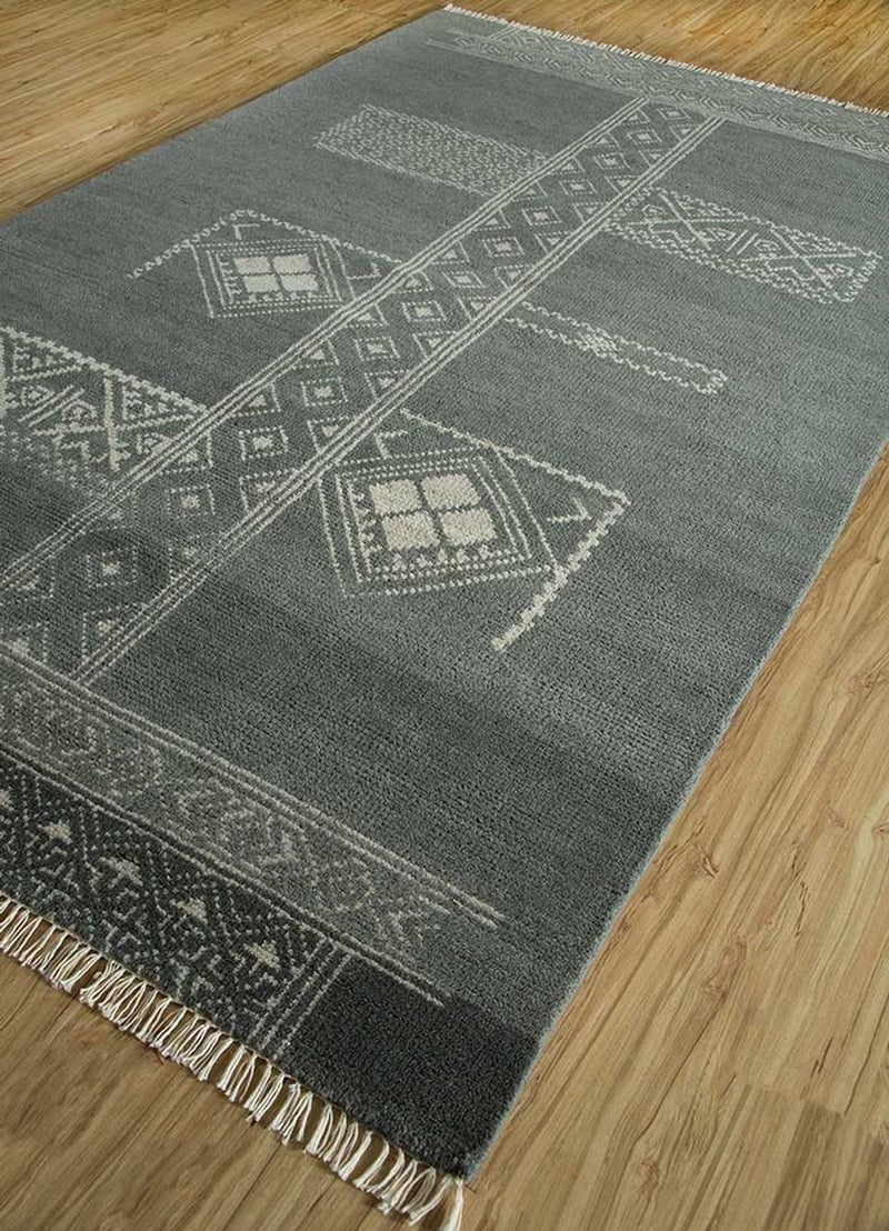Wollteppich - 240 x 150 cm - taupe