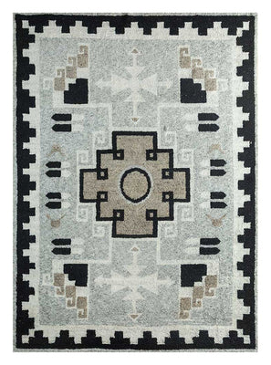 Tapis en laine - 300 x 240 cm - gris