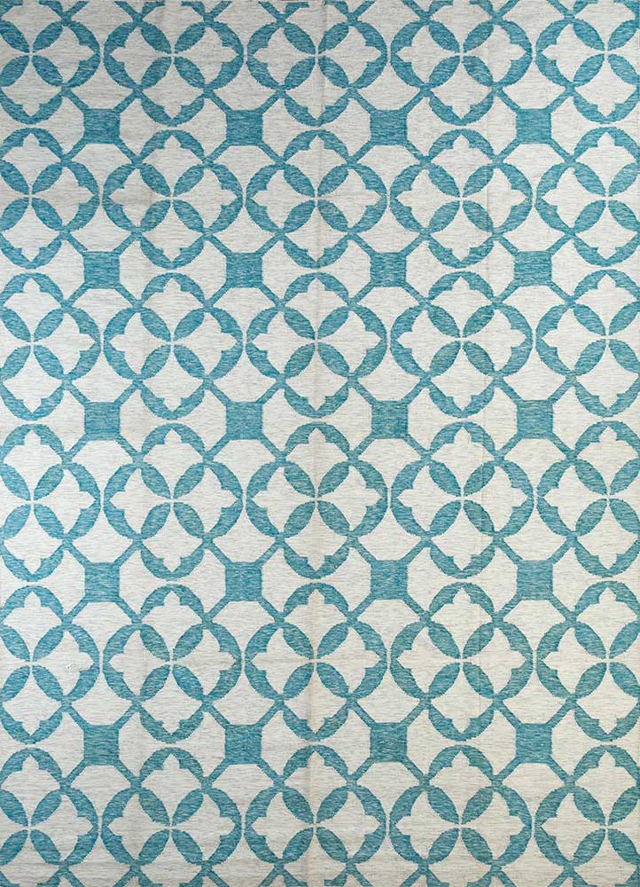Wollteppich - 300 x 240 cm - türkis