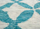 Wollteppich - 300 x 240 cm - türkis