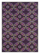 Sisalteppich - 270 x 180 cm - lila