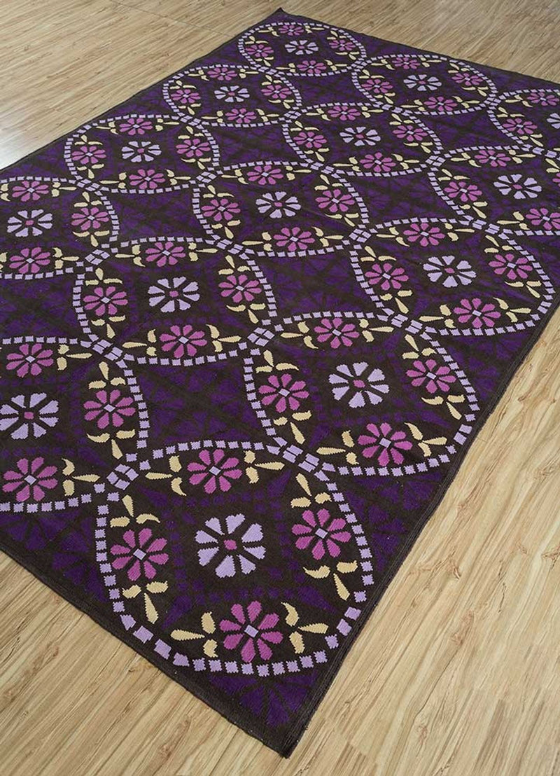 Sisalteppich - 270 x 180 cm - lila