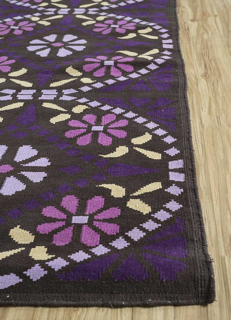 Sisalteppich - 270 x 180 cm - lila