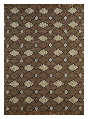Wollteppich - 240 x 150 cm - braun