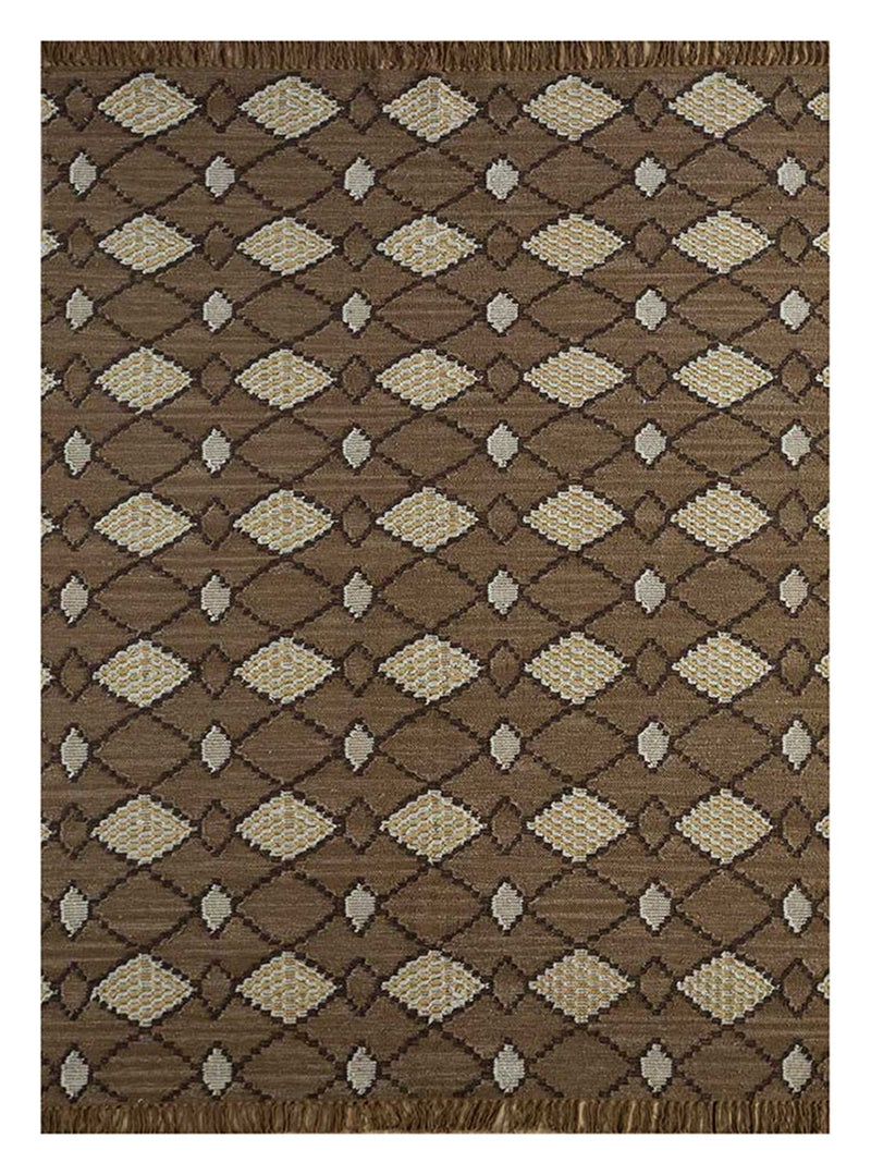 Wollteppich - 240 x 150 cm - braun