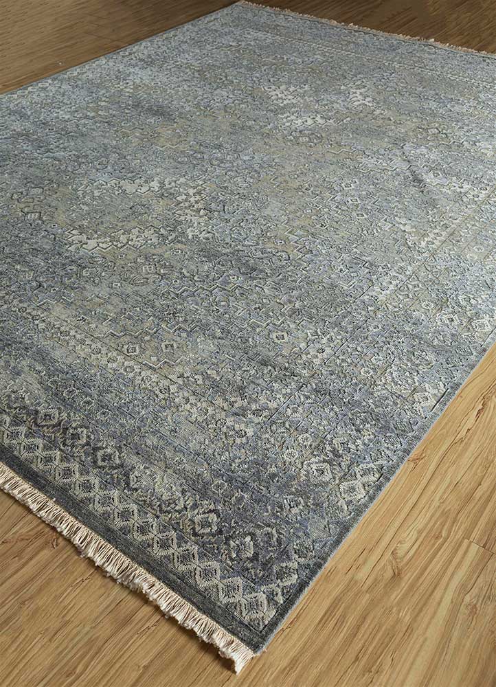 Wollteppich - 300 x 240 cm - grau