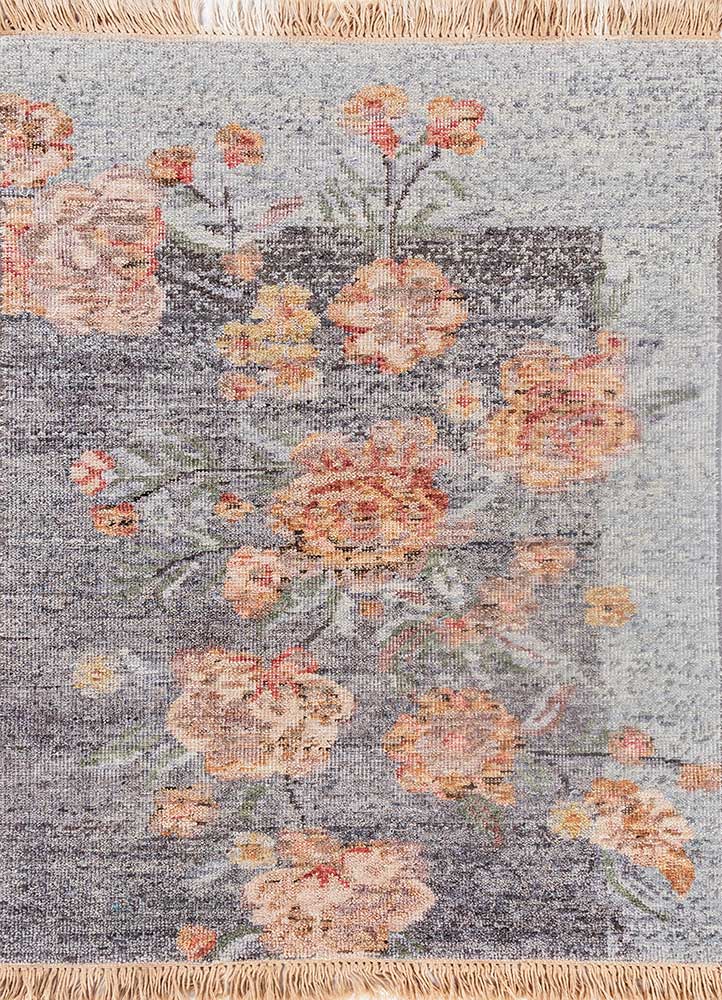 Wollteppich - 90 x 60 cm - mehrfarbig