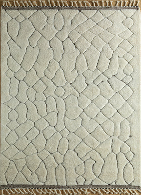 Tapis en laine - 300 x 200 cm - crème