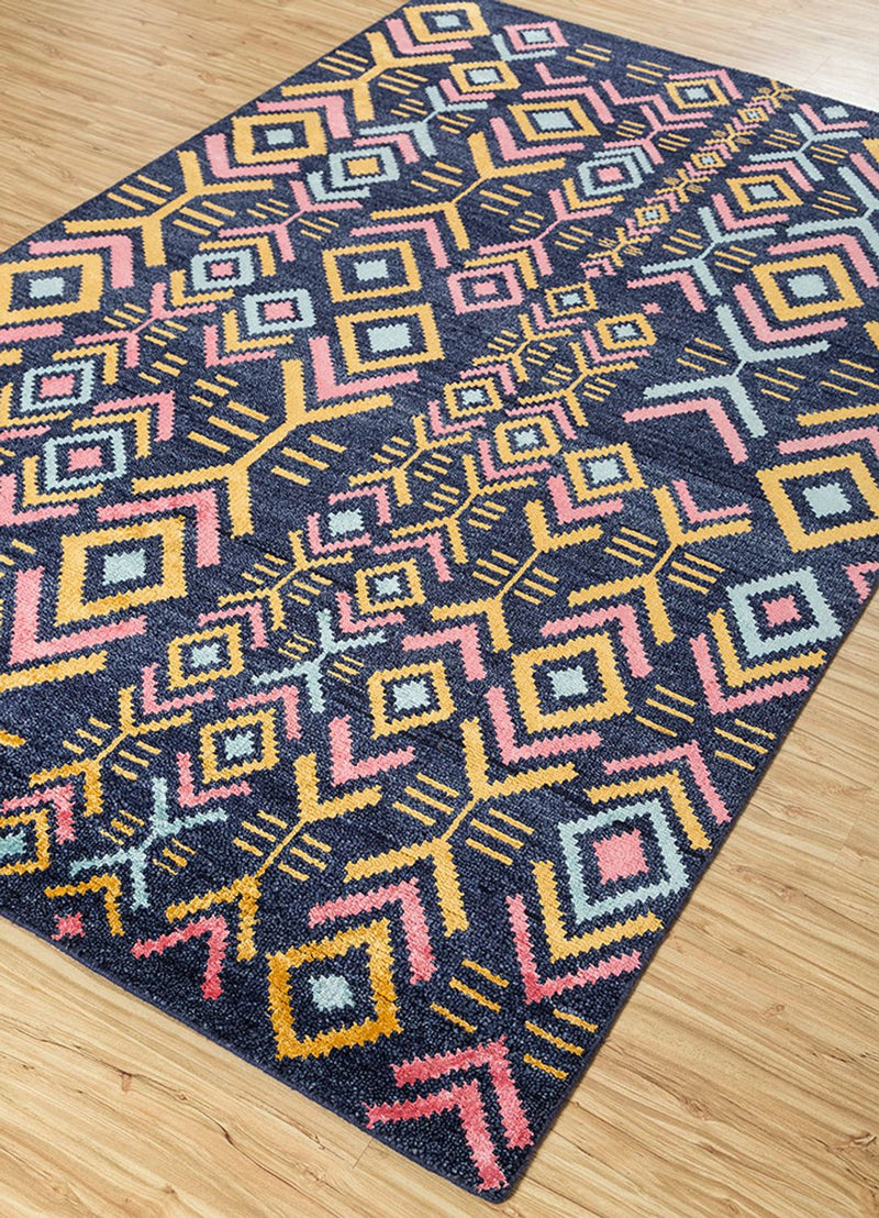 Wollteppich - 300 x 200 cm - blau