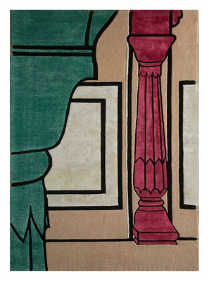 Tapis en laine originale  - 270 x 180 cm - orange