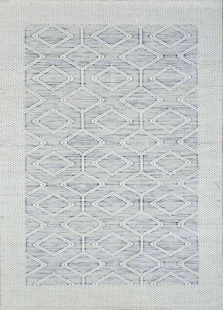 Wollteppich - 240 x 150 cm - hellblau