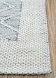 Wollteppich - 240 x 150 cm - hellblau