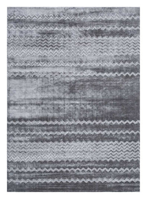 Tapis en viscose - 300 x 240 cm - bleu