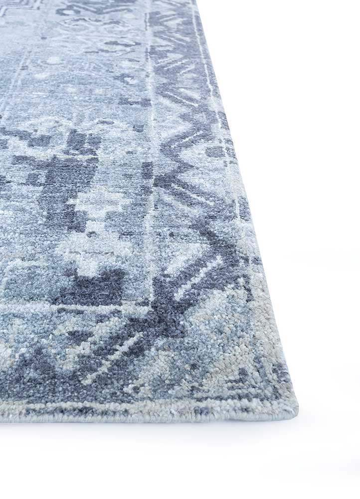 Designer Teppich - 300 x 240 cm - hellblau